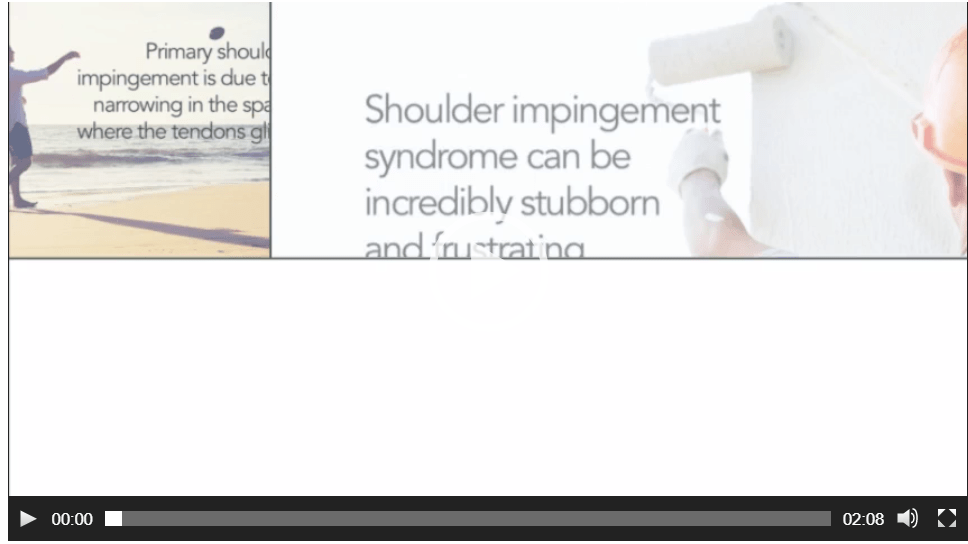 Shoulder impingment video 2